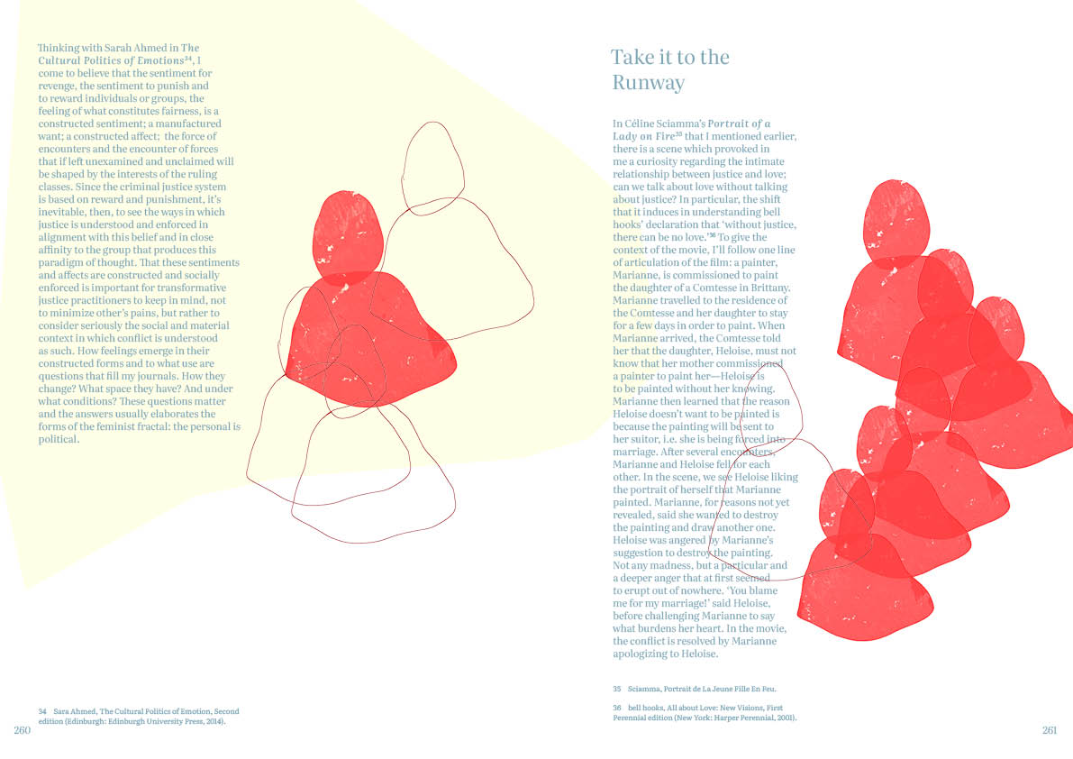 Gestaltete und illustrierte Doppelseite: Little Tent of Blue